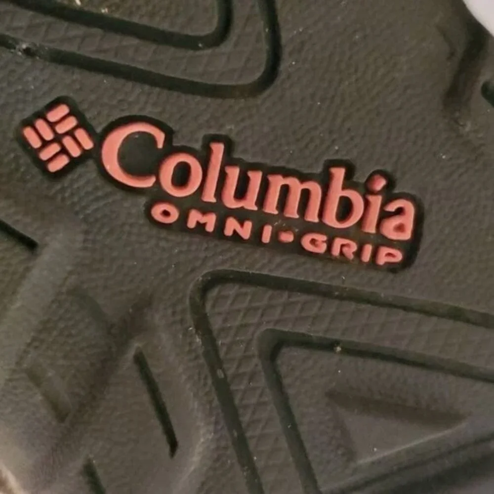 Columbia Hiking Shoe Redmond Techlite Waterproof Size Kids Youth Teal Salmon 4